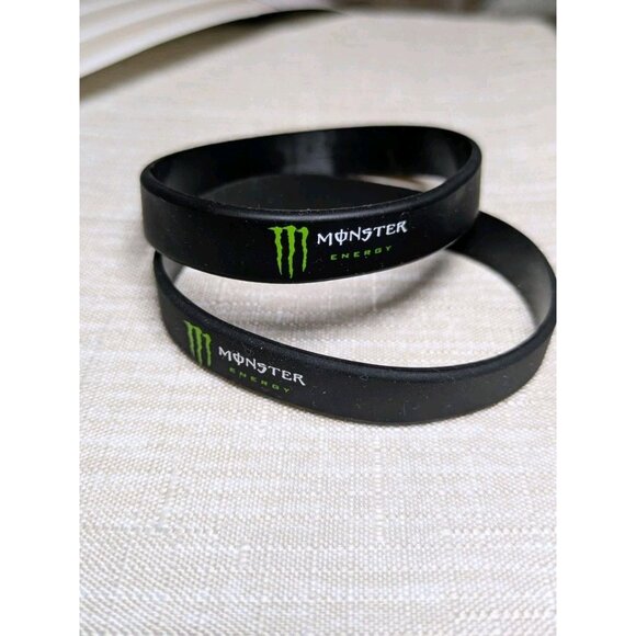 Monster Energy Silicone Wristband Lot of 2 - Picture 2 of 10